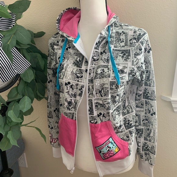 NWT: Disney “ cartoon” Minnie hoodie jacket - Picture 2 of 7